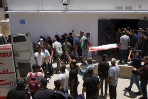 MEDIO ORIENTE-CIUDAD DE GAZA-ATAQUE AEREO ISRAELI-LUTO