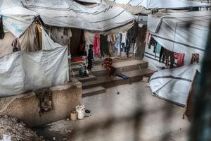 MEDIO ORIENTE-CIUDAD DE GAZA-NIÑOS DESPLAZADOS