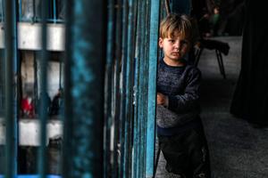 MEDIO ORIENTE-CIUDAD DE GAZA-NIÑOS DESPLAZADOS