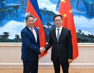 CHINA-XIAMEN-HAN ZHENG-VICEPRIMER MINISTRO CAMBOYANO-REUNION