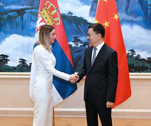 CHINA-XIAMEN-HAN ZHENG-VICEPRIMERA MINISTRA SERBIA-REUNION