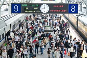 CHINA-FESTIVAL QINGMING-VACACIONES-VIAJES DE PASAJEROS