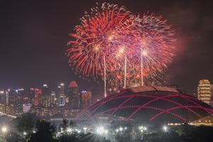 SINGAPUR-DIA NACIONAL-FUEGOS ARTIFICIALES