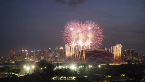 SINGAPUR-DIA NACIONAL-FUEGOS ARTIFICIALES