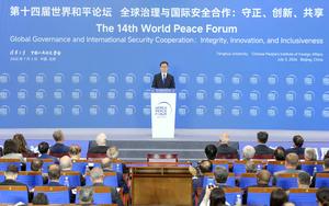 CHINA-BEIJING-HAN ZHENG-FORO MUNDIAL DE LA PAZ-CEREMONIA DE APERTURA
