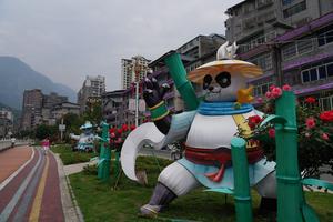 CHINA-SICHUAN-BAOXING-ANTIGUO POBLADO DEL PANDA GIGANTE