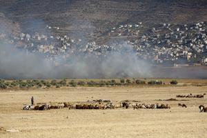 MEDIO ORIENTE-CISJORDANIA-NAPLUSA-INCENDIO