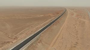 ARGELIA-BECHAR-FERROCARRIL DE TRANSPORTE PESADO DEL DESIERTO-INAUGURACION