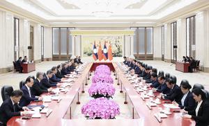 CHINA-BEIJING-LI QIANG-LAOS-THONGLOUN-REUNION
