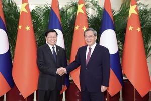 CHINA-BEIJING-LI QIANG-LAOS-THONGLOUN-REUNION