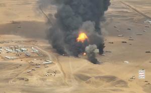 YEMEN-HADRAMOUT-GRUPO HUTI-CAMIONES MILITARES-ATAQUE
