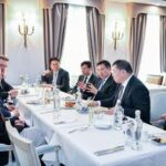 RUSIA-SAN PETERSBURGO-PRESIDENTE DE XINHUA-FU HUA-DIRECTOR GENERAL DE RT-KISELEV-REUNION