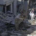 LIBANO-BEIRUT-ATAQUE AEREO-SECUELA