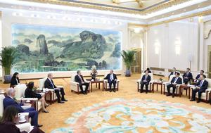 CHINA-BEIJING-LI QIANG-SENADORES ESTADOUNIDENSES-DELEGACION-REUNION