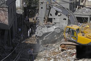 LIBANO-BEIRUT-ATAQUE AEREO-SECUELA