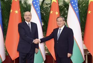 CHINA-BEIJING-LI QIANG-UZBEKISTAN-PRIMER MINISTRO-REUNION
