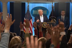 EEUU-WASHINGTON D. C.-CASA BLANCA-TRUMP-CONFERENCIA DE PRENSA-IRAN