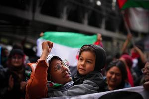 COLOMBIA-BOGOTA-PALESTINA-MARCHA