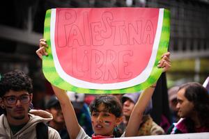 COLOMBIA-BOGOTA-PALESTINA-MARCHA