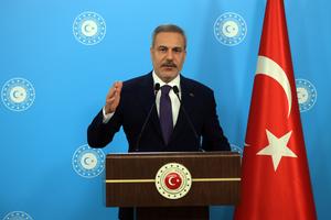 TURQUIA-ANKARA-PRIMER MINISTRO TURCO-CONFERENCIA DE PRENSA-PACTO DE LA MECA