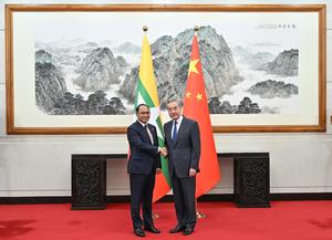 CHINA-BEIJING-WANG YI-MYANMAR-MINISTRO DE RELACIONES EXTERIORES-CONVERSACIONES