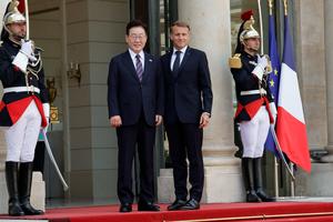 FRANCIA-PARIS-MACRON-PRESIDENTE SURCOREANO-REUNION