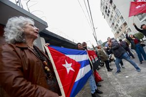 ECUADOR-QUITO-CUBA-RELACIONES DIPLOMATICAS-PROTESTA