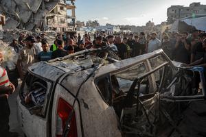 MEDIO ORIENTE-CIUDAD DE GAZA-ATAQUE AEREO