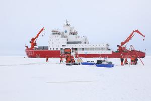CHINA-16 EXPEDICION CIENTIFICA AL OCEANO ARTICO-OPERACION DE LA ESTACION DE HIELO