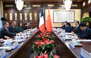CHINA-BEIJING-WANG YI-FRANCIA-CONVERSACIONES