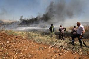 MEDIO ORIENTE-NAPLUSA-INCENDIO