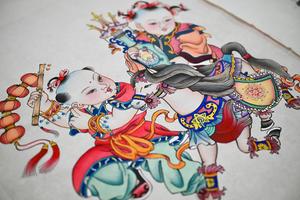 CHINA-TIANJIN-PINTURAS DE AÑO NUEVO DE YANGLIUQING