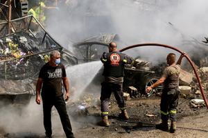LIBANO-SAKSAKIYEH-ATAQUES AEREOS ISRAELIES-DESTRUCCION