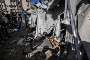 MEDIO ORIENTE-CIUDAD DE GAZA-ATAQUES AEREOS ISRAELIES-SECUELAS