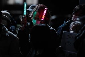 JAPON-TOKIO-MANIFESTACION