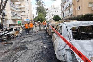 ISRAEL-PETAH TIKVA-ATAQUES CON MISILES-SECUELAS