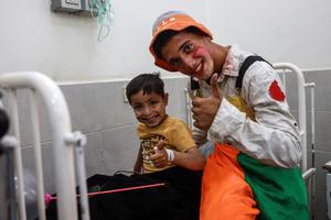 MEDIO ORIENTE-CIUDAD DE GAZA-ENTRETENIMIENTO-NIÑOS-CANCER