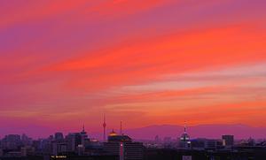 CHINA-BEIJING-RESPLANDOR DEL ATARDECER