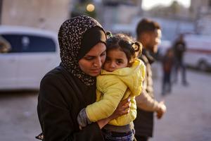 MEDIO ORIENTE-GAZA-KHAN YOUNIS-NIÑOS EVACUADOS POR MOTIVOS MEDICOS-REGRESO