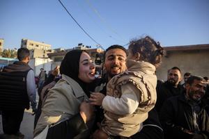 MEDIO ORIENTE-GAZA-KHAN YOUNIS-NIÑOS EVACUADOS POR MOTIVOS MEDICOS-REGRESO