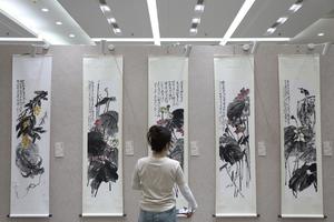 CHINA-BEIJING-EXPOSICION DE PINTURAS CHINAS