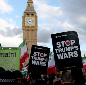 REINO UNIDO-LONDRES-PROTESTA-ATAQUES DE EEUU E ISRAEL CONTRA IRAN