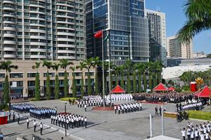 CHINA-MACAO-DIA NACIONAL-BANDERA-CEREMONIA DE IZADO