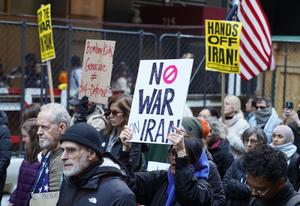 EEUU-NUEVA YORK-ATAQUES AEREOS CONTRA IRAN-PROTESTA