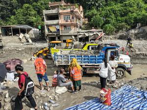 NEPAL-NUWAKOT-AVALANCHA DE LODO-SECUELAS