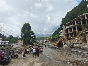NEPAL-NUWAKOT-AVALANCHA DE LODO-SECUELAS