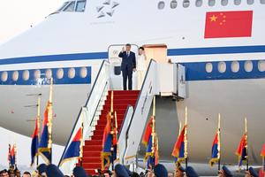 EGIPTO-CAIRO-CHINA-XI JINPING-VISITA DE ESTADO-LLEGADA