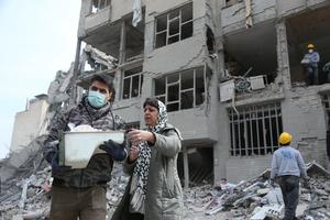 IRAN-TEHERAN-ATAQUES AEREOS-SECUELAS