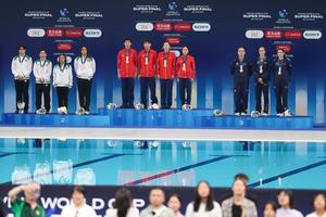 CHINA-BEIJING-CLAVADOS-COPA DEL MUNDO DE WORLD AQUATICS-SUPERFINAL-EQUIPOS MIXTOS 3M Y 10M