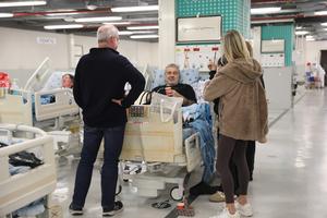 ISRAEL-TEL AVIV-PACIENTES-TRASLADADOS A REFUGIOS